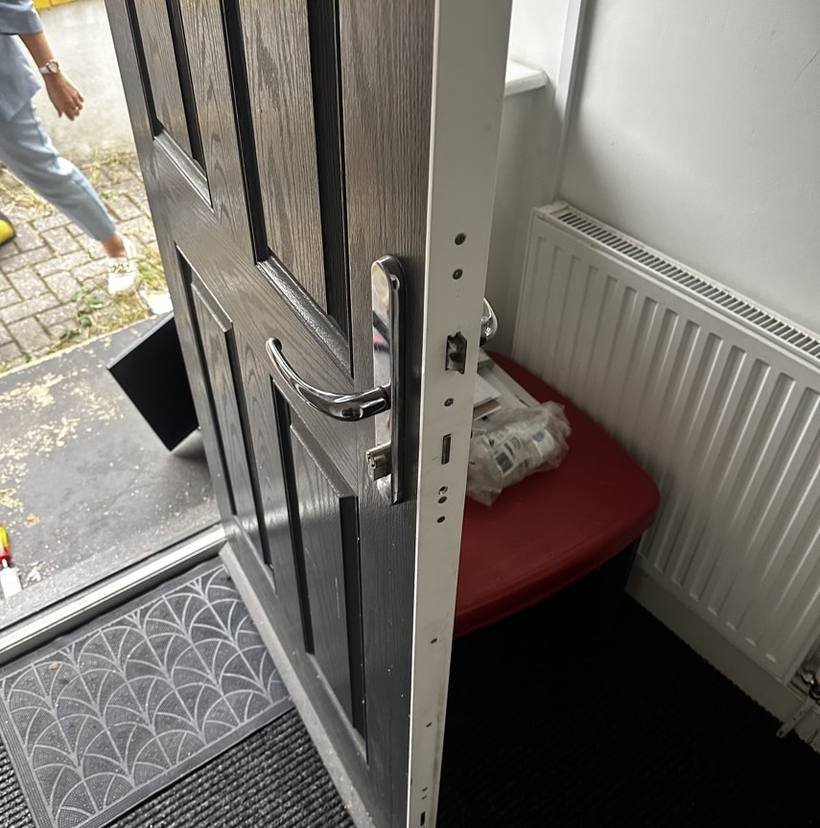 Composite door mechanism rebuilt, UK locksmith job
